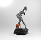 E093 - Comic character design, The Cat Girl new design, STL 3D model design print download files