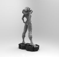 E102 - Comic character design, Hot figure green girl, STL 3D model design print download files