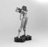 E102 - Comic character design, Hot figure green girl, STL 3D model design print download files