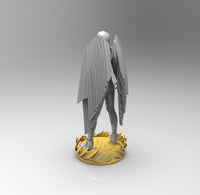 E138 - Comic character design, The WW Golden armor with wings, STL 3D model design print download files