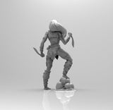 E116 - Savage Character design, THe KES female with weopon, STL 3D model design print download files