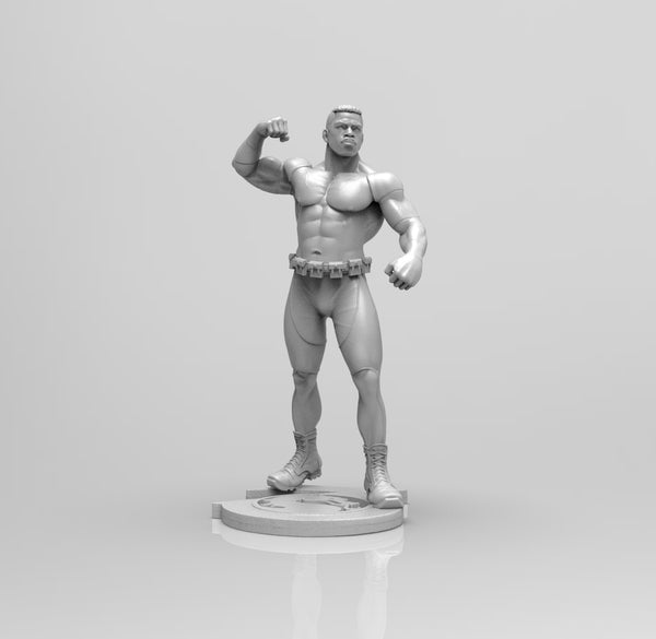 E114 - Comic character design , THe Jax muscle guy , STL 3D model design print download files