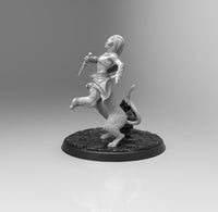 E154 - Legendary creature design, The Lamia half bear half human character, STL 3D model design print download files