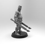 E157 - Legendary warrior design, The Undead mask warrior character design, STL 3D model design print download files