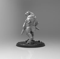 E159 - Legendary creature design statue, The Minotaur character, STL 3D model design print download files