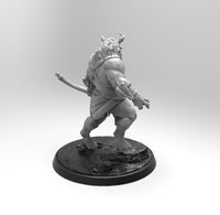 E159 - Legendary creature design statue, The Minotaur character, STL 3D model design print download files