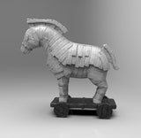 E161 - Legendary character design, The Trojan Wood horse , STL 3D model design print download files