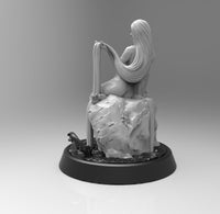 E160 - Legendary character design, The Siren Naiad women, STL 3D model design print download files