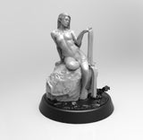 E160 - Legendary character design, The Siren Naiad women, STL 3D model design print download files