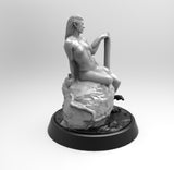 E160 - Legendary character design, The Siren Naiad women, STL 3D model design print download files