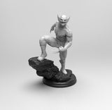 E136 - Comic character design, The muscle man Wolf X, STL 3D model design print download files