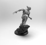 E136 - Comic character design, The muscle man Wolf X, STL 3D model design print download files