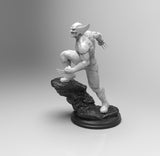 E136 - Comic character design, The muscle man Wolf X, STL 3D model design print download files