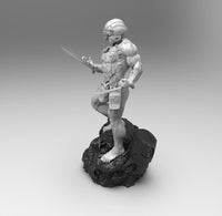 E135 - Comic character design, The Wolv X soldier, STL 3D model design print download files