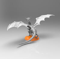 E167 - Legendary dragon design, The baby dragon statue design, STL 3D model design print download files