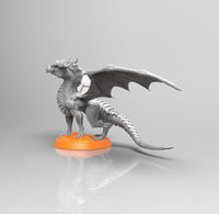 E167 - Legendary dragon design, The baby dragon statue design, STL 3D model design print download files