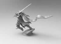 A253 - Legendary creature design, W.necromancer staff/ maca/ sword, STL 3D model design print download file
