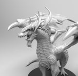 E170 - Legendary dragon design, The Green Dragon with standing pose, STL 3D model design print download files