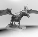 E176 - Legendary dragon design, The Blackie Dragon statue, STL 3D model design print download files