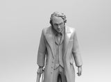 A244 - Comic character design, Joker statue, STL 3D model design print download file