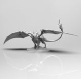 E176 - Legendary dragon design, The Blackie Dragon statue, STL 3D model design print download files