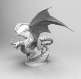 E180 - Legendary dragon statue, The Cloud Dragon design, STL 3D model design print download files