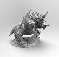 E181 - Legendary creature design, The 3 Head Cerberus Dog statue, STl 3D model design print download files