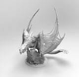 E189 - Legendary dragon desgin, The Fire magma dragon, STL 3D model design print download files