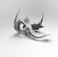 E191 - Legendary dragon design, The Magma Fire Dragon statue, STL 3D model design print download files