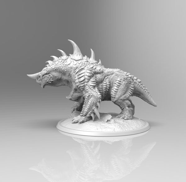 E207 - Legendary monster design statue, The guardian dog design, STl 3D model design print download files