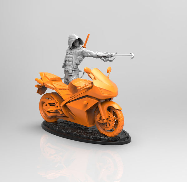 E124 - Comic character design, The Orange Hood character design, STL 3D model design print download files