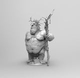 E185 - Legendary monster design, The Fat guy ugly goblin king, STL 3D model design print download files