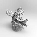 E215 - Legendary dragon design, The Zombie dragon statue, STL 3D model design print download files