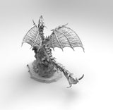 E214 - Legendary dragon design statue, The Young dragon staute, STL 3D model design print download files