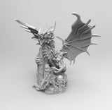 E213 - Legendary dragon design, The Robot mecha dragon statue, STL 3D model design print download files