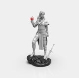 E289 - Games character design, The witch 3 Yennifer female statue, STL 3D model design print download files