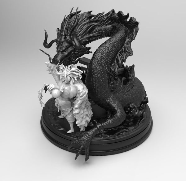 A647 - Anime character design , The Bull like Kaido with dragon, STL 3D model design print download files