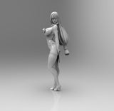 E220 - Waifu Games character design, The Tifa statue design ( No multiples parts ) , STL 3D model design print download