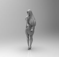 E220 - Waifu Games character design, The Tifa statue design ( No multiples parts ) , STL 3D model design print download