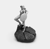 E295 - Comic character design, The She Cap With hammer and shield, STL 3D model design print download files