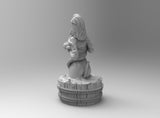A301 - NSFW Character design statue, Snake on the neck statue, STL 3D model design download print files