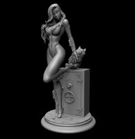 A999 - Comic Character design, The Heroes Sexy Bcat - STL 3D Model design Print download files