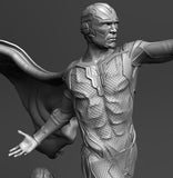 DL003 - Comic character design statue, Vision statue art, STL 3D model design print download files