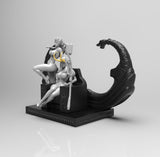 E305 - NSFW Comic character design, Comic female Thorny and lokie with throne, STL 3D model design print download files