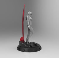 E311C - Comic character design, Bikini waifu MJ Statue, STL 3D model design print download files