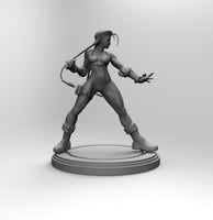 A007 - Games Character design, The Street Fighters Cammy White 01, STL 3D model design printable download files