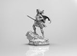 B456 - Comic fans character design, Viking version the wonder girl, STL 3D model design print download file