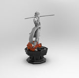 E320 - Comic character design, The Gambler with weopon, STL 3D model design print download files