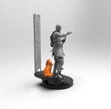 E321 - Samurai Games character design, The Samurai with Ghost mask name Tsushimah, STL 3D model design print download