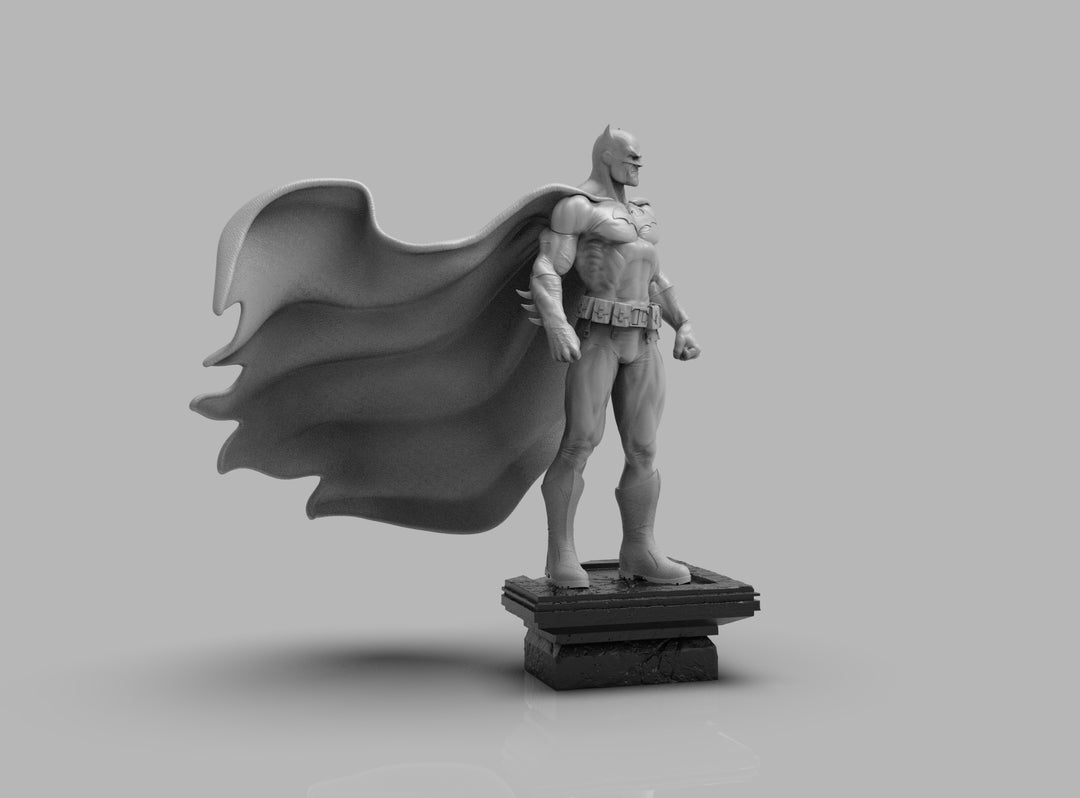 A372 - Comics Character design, Bat*man STL 3D model design print down ...